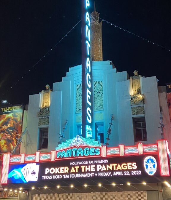 HOLLYWOOD PAL’S POKER AT THE PANTAGES RAISES OVER $75,000 FOR YOUTH PROGRAMS