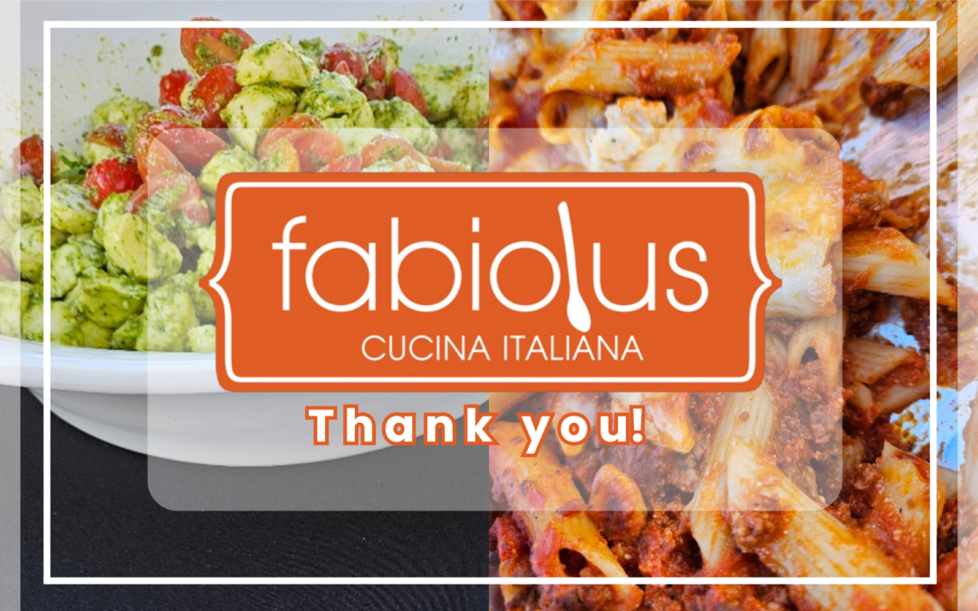 Thank You, Fabiolus Cucina!